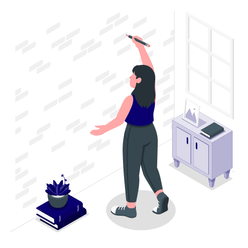 Person analyzing handwriting